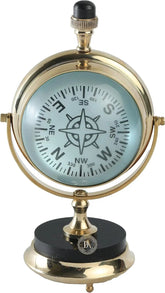 Vintage Brass Table Decorative Roman Clock Decor Anitque